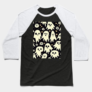 Spooky , cute halloween pattern design Baseball T-Shirt